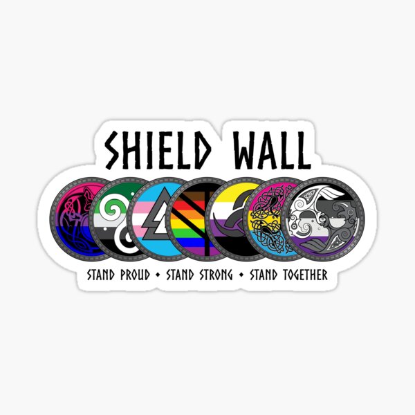 Shield Wall (Pride Variant) Sticker