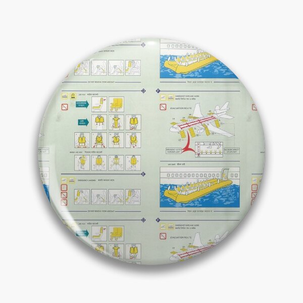 Item preview, Aeroplane Safety card designed and sold by AirlineBoutique.