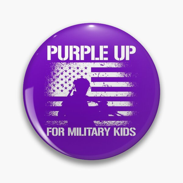 Artikelvorschau, Purple Up For Military Kids USA Flag Military Child Month Gear entworfen und verkauft von DynamicDesign.
