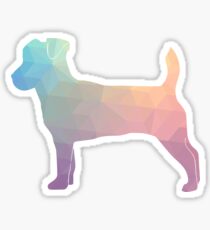 Jack Russell Terrier - Colorful Geometric Pattern - Pastel Sticker
