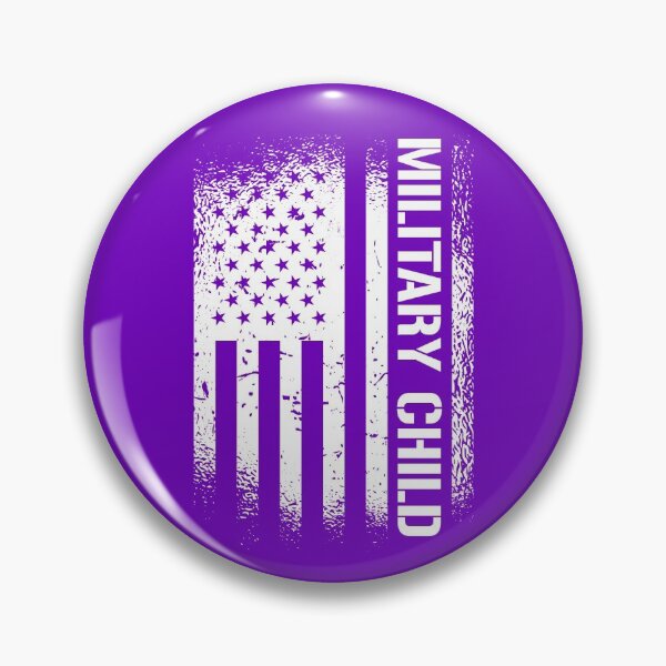 Artikelvorschau, Military Child American Flag Purple Up Military Child Month Gear entworfen und verkauft von DynamicDesign.
