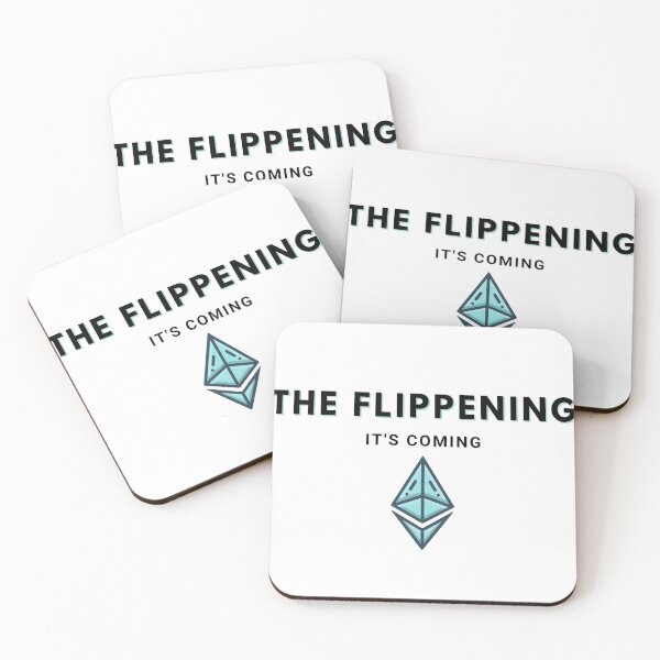 Item preview, The Flippening, its coming - ETH HODL print sticker (plain) designed and sold by ThousandAutumns.