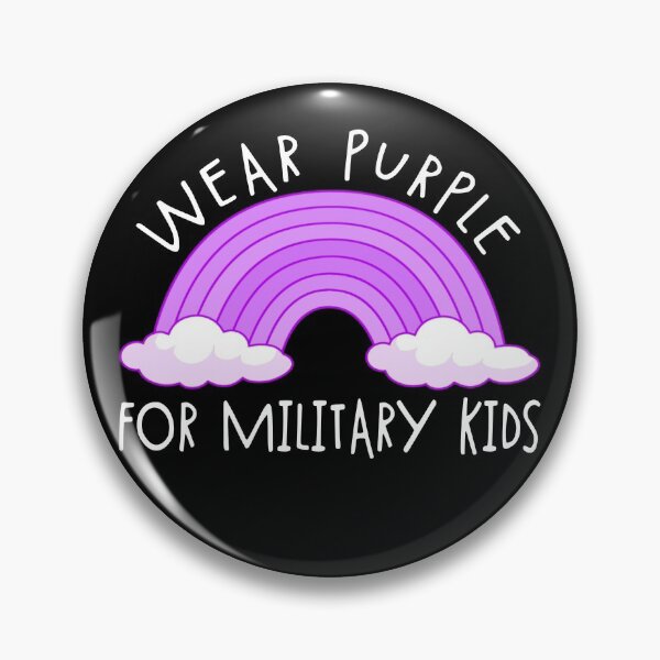Artikelvorschau, Wear Purple For Military Kids Rainbow Military Child Month Gear entworfen und verkauft von DynamicDesign.