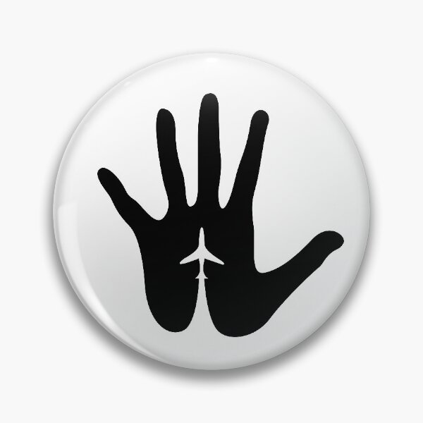 Item preview, Minimalist hand with airplane designed and sold by avionbubble.