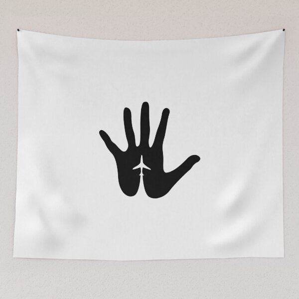 Item preview, Minimalist hand with airplane designed and sold by avionbubble.