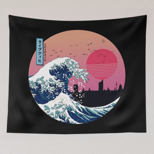 Item preview, Leipzig Kanagawa Wave Retro designed and sold by DFerraz.
