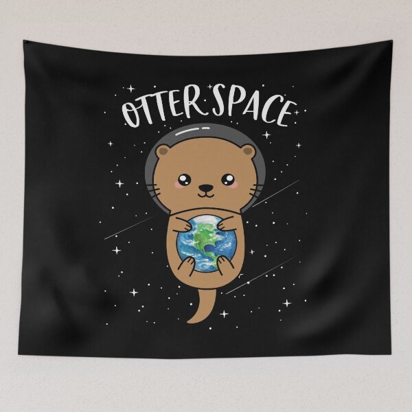 Item preview, Otter Space Cute Funny Sea Otter Astronaut Milky Way Galaxy designed and sold by MintedFresh.