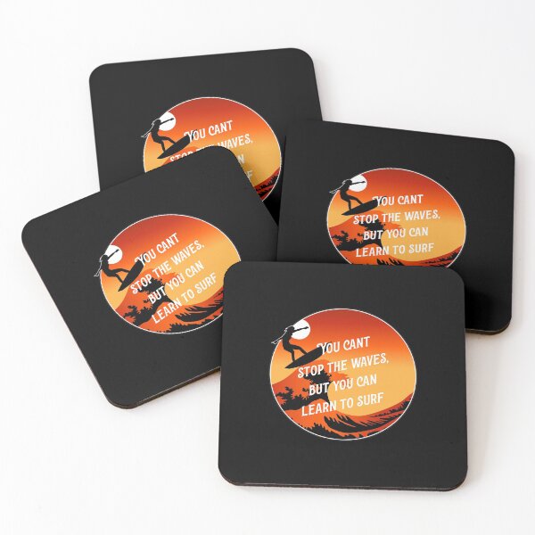 Item preview, You cant stop the waves, but you can learn to surf design for surfers designed and sold by anins-azuree.