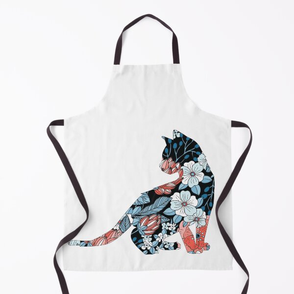 Item preview, cat with floral pattern designed and sold by vashumaso.
