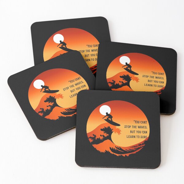 Item preview, You cant stop the waves, but you can learn to surf design for surfers designed and sold by anins-azuree.