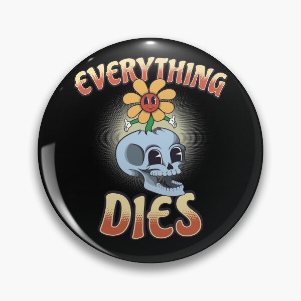 Item preview, Everything Dies Retro Cartoon Existential Dread designed and sold by ROBO MEGA.