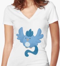 ice borb Women's Fitted V-Neck T-Shirt