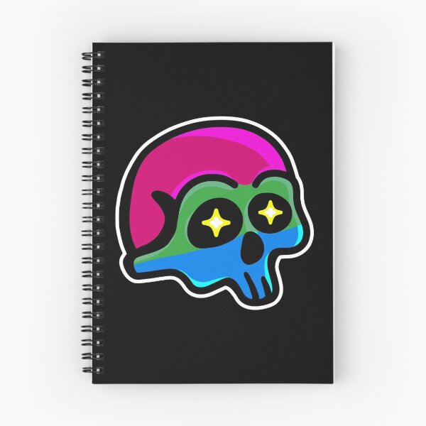 Item preview, Polysexual Pride Flag Skull designed and sold by Mackongoo.