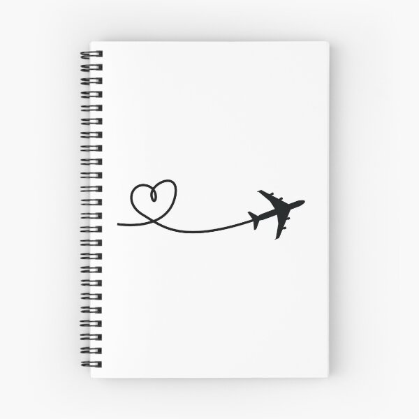 Item preview, Simple Minimalist Airplane with Heart designed and sold by avionbubble.
