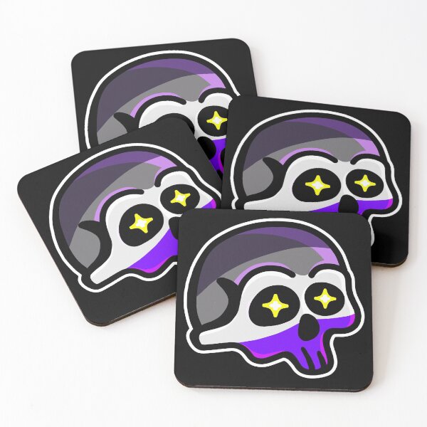 Item preview, Asexual Pride Flag Skull designed and sold by Mackongoo.