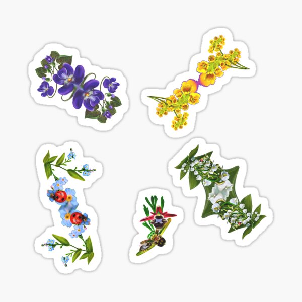 D1G1TAL-M00DZ ~ FloralFractal - MB2SMfPKWQ by tasmanianartist Sticker
