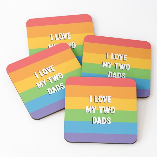Item preview, I love my two dads - Gay dads - LGBT quote - Father's day gift designed and sold by RainbowCraft.