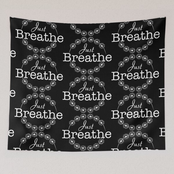 Item preview, Just Breathe, Positive Quote, Positive Vibes, Encouraging, Good Vibes designed and sold by sweetlady635.