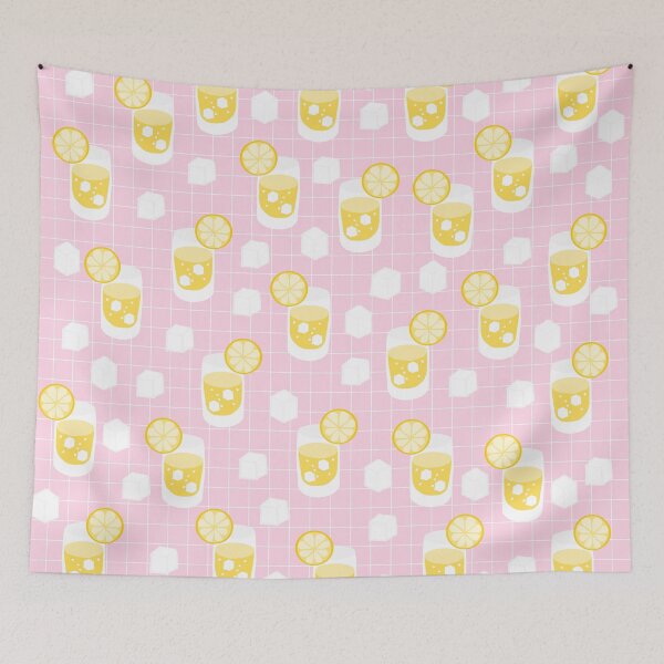 Item preview, Cute Lemonade Drinks on Pink Background designed and sold by kapotka.