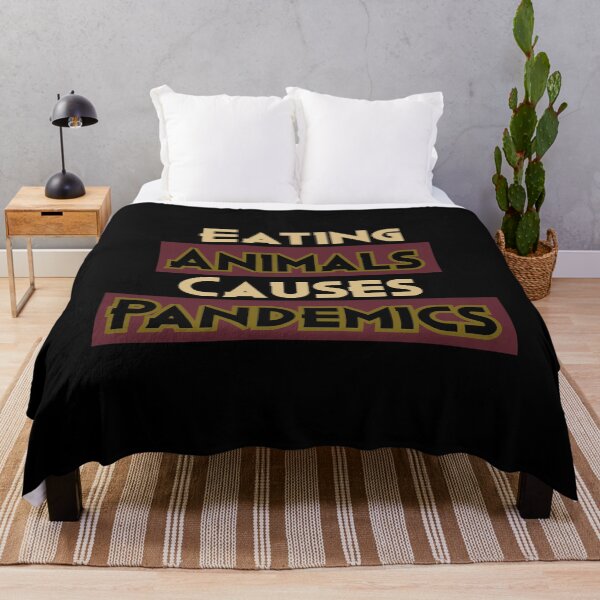 Item preview, eating animals causes pandemics. designed and sold by Unique-on.