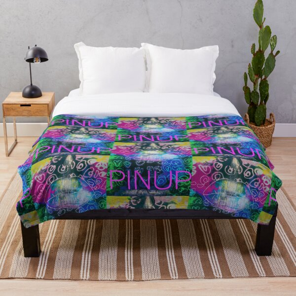 Artikelvorschau, Neon Style Pinup Girl Lippen Bunte Pop und Urban entworfen und verkauft von ClosLineDesigns.