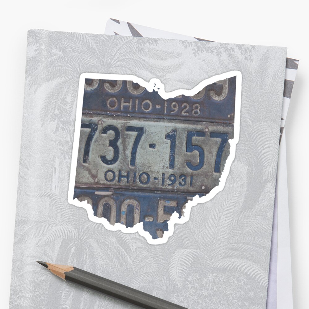 ohio bmv stickers for license plates