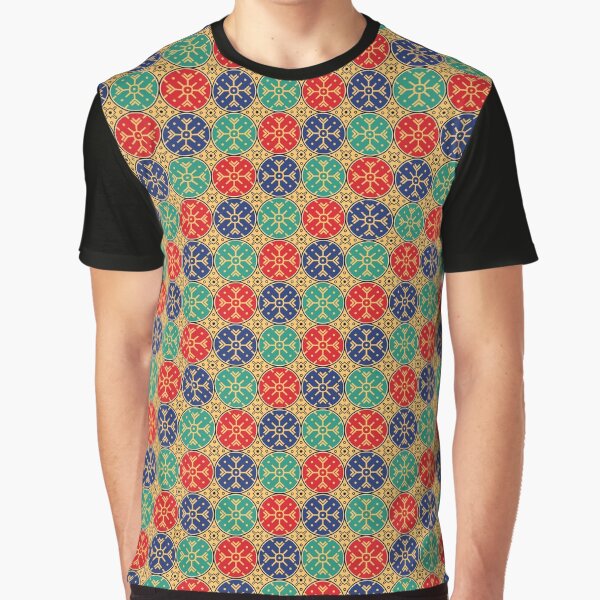 Pekalongan Jlamprang Batik Motif Graphic T-Shirt