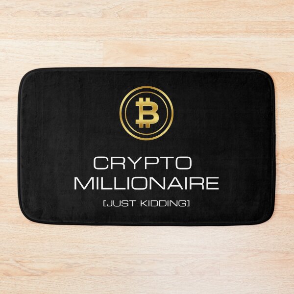 Item preview, Crypto Millionaire | Cryptocurrency Bitcoin, BTC, IOTA, ADA Blockchain Token Hodler, Nerd designed and sold by InesK-Design.