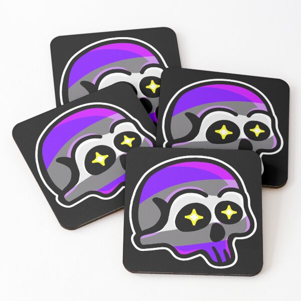 Item preview, Graysexual Pride Flag Skull designed and sold by Mackongoo.