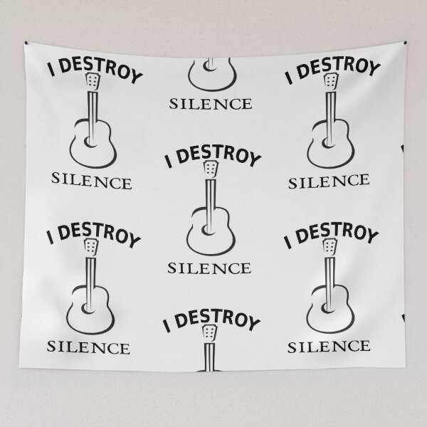 Item preview, I destroy silence designed and sold by shirtsdesignpk.