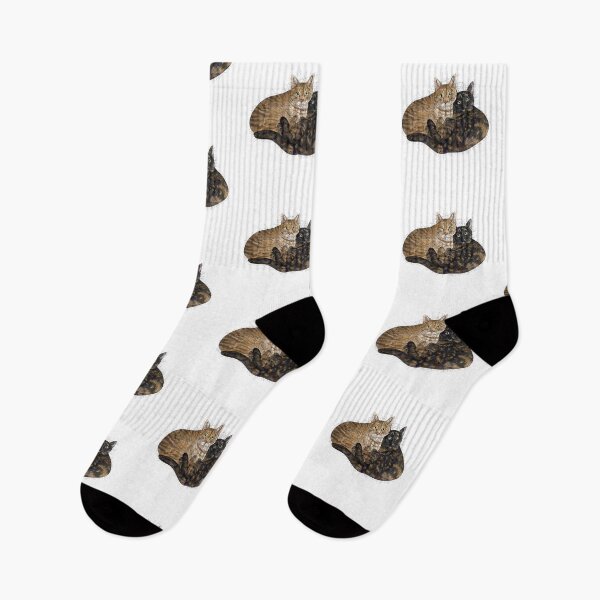 Artikelvorschau, Geometrische Kurve von zwei Katzen entworfen und verkauft von Blacklightco.