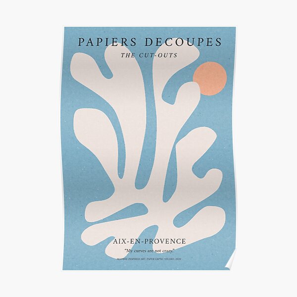 Matisse curves print, Papiers découpés, Matisse inspired art poster, Matisse Cut out, Flower market print, Exhibition wall art, Trendy, Abstract Botanical Poster