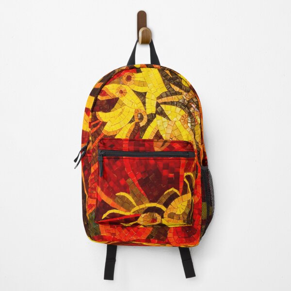 Item preview, Abstracted Floral - Mesmerizing Mosaic in Bold Reds and Yellows designed and sold by Georgia Mizuleva.