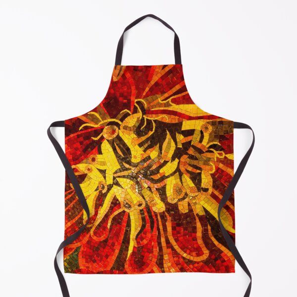 Item preview, Abstracted Floral - Mesmerizing Mosaic in Bold Reds and Yellows designed and sold by Georgia Mizuleva.