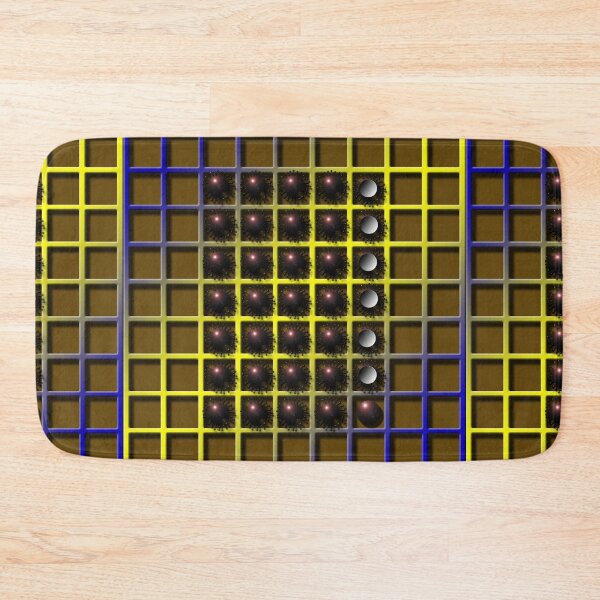 Item preview, Lattice, Corona, (313) (blue, yellow,) Decorative, Digital, Colorful, Abstract, designed and sold by Paszkan.