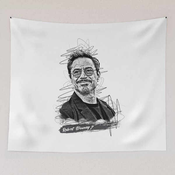 Item preview, Robert Downey Jr Abstract Sketch Art, Robert Downey Jr, Robert Downey Jr Fan Art designed and sold by graphic-genie.