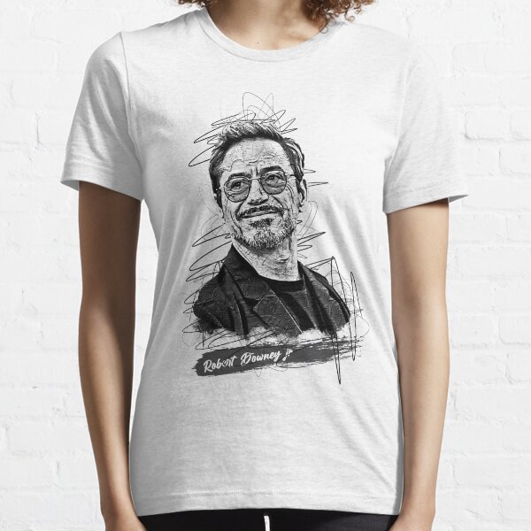 Robert Downey Jr. Abstrakte Skizzenkunst, Robert Downey Jr., Robert Downey Jr. Fan Art Essential T-Shirt