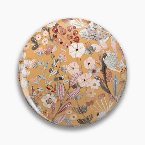 Item preview, Flores del bosque amarillo pastel, planta botánica, patrón de la naturaleza designed and sold by Sohee Jin.