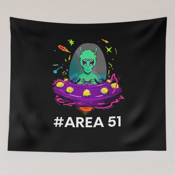 Item preview, Alien with Spaceship In Area 51 designed and sold by Fine Art California.