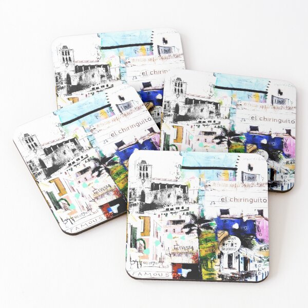 Item preview, Ibiza Urban Pop Art Funky City Eivissa Old Town designed and sold by ExquisiteShots.