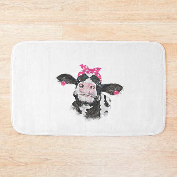 Item preview, Pink bandana cow watercolor designed and sold by Lori P.