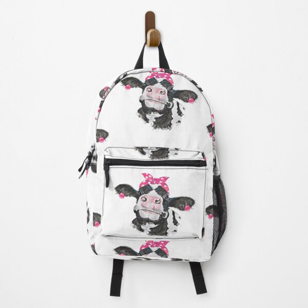 Item preview, Pink bandana cow watercolor designed and sold by Lori P.