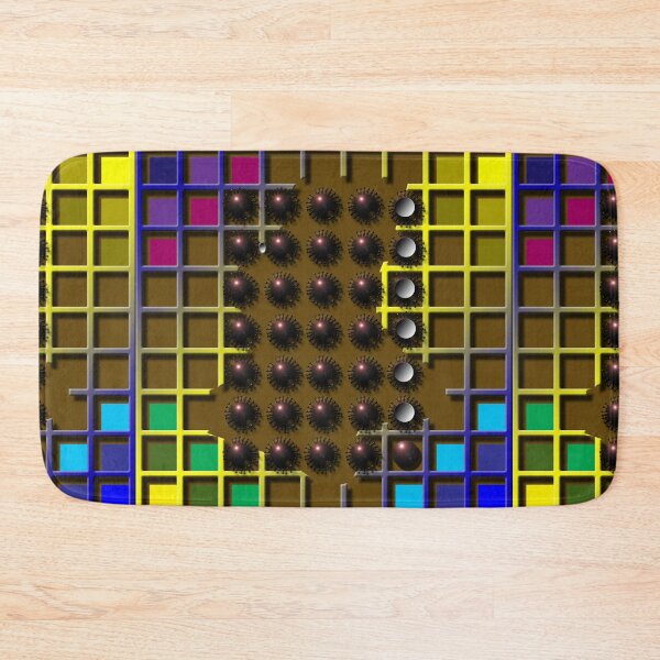 Item preview, Grid, corona, (315) (blue, yellow, green, violet,) decorative, digital, colorful, abstract, designed and sold by Paszkan.