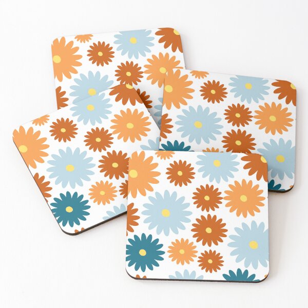 Item preview, Flowy Floral Red, Orange, Blue designed and sold by kindtoearth.