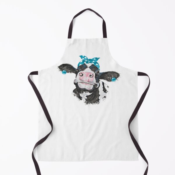 Item preview, Teal Dairy Cow Bandanna Ball Earrings designed and sold by Lori P.