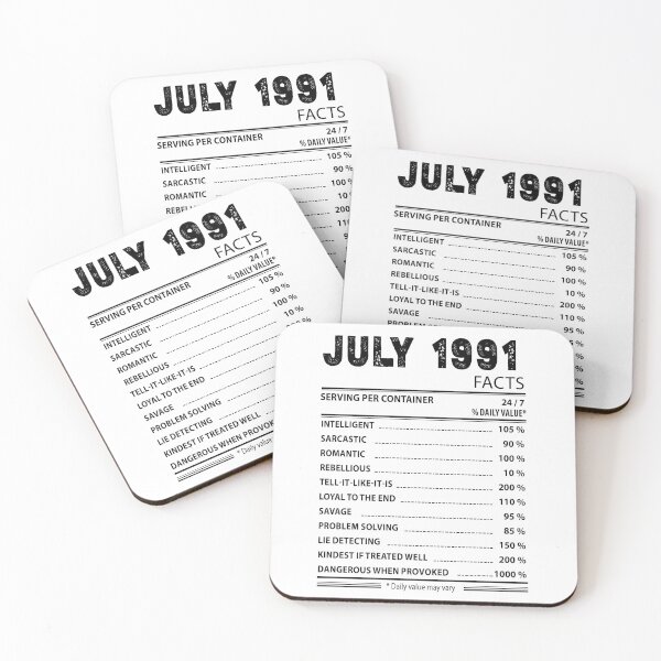 Item preview, Born in July 1991 designed and sold by Docartdesign.