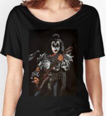 Gene Simmons of Kiss Painting Women's Relaxed Fit T-Shirt
