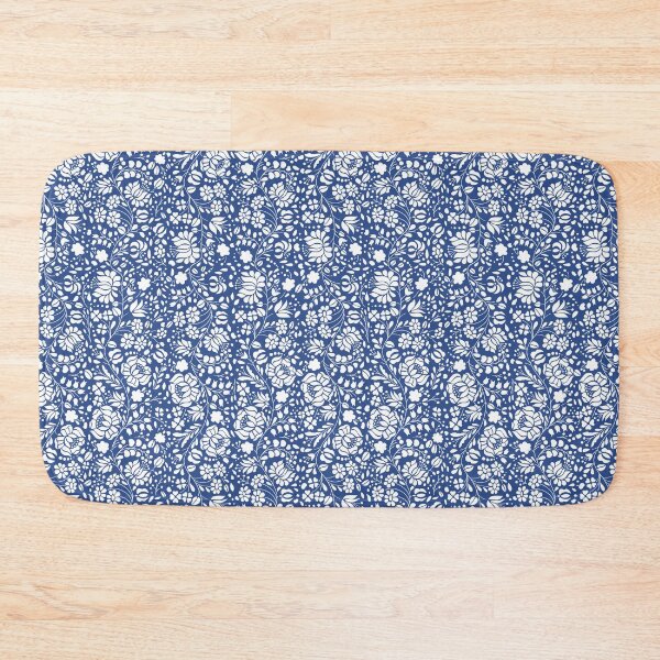 Item preview, Hungarian Flowers on Blue designed and sold by Susiraff.