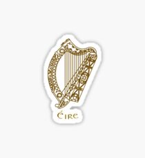 Small Irish harp Sticker