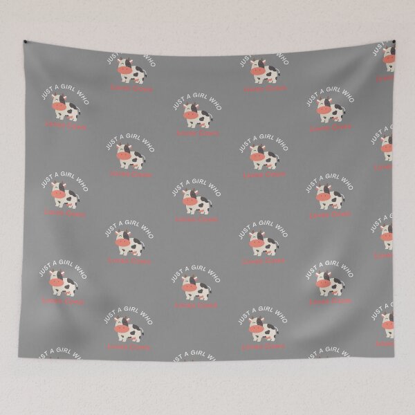 Item preview, Just a girl who loves cows - Cow enthusiast design designed and sold by Theleochick.